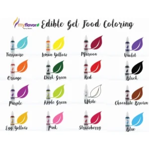 MyFlavor Food Coloring Set Gel 16 Colours Set